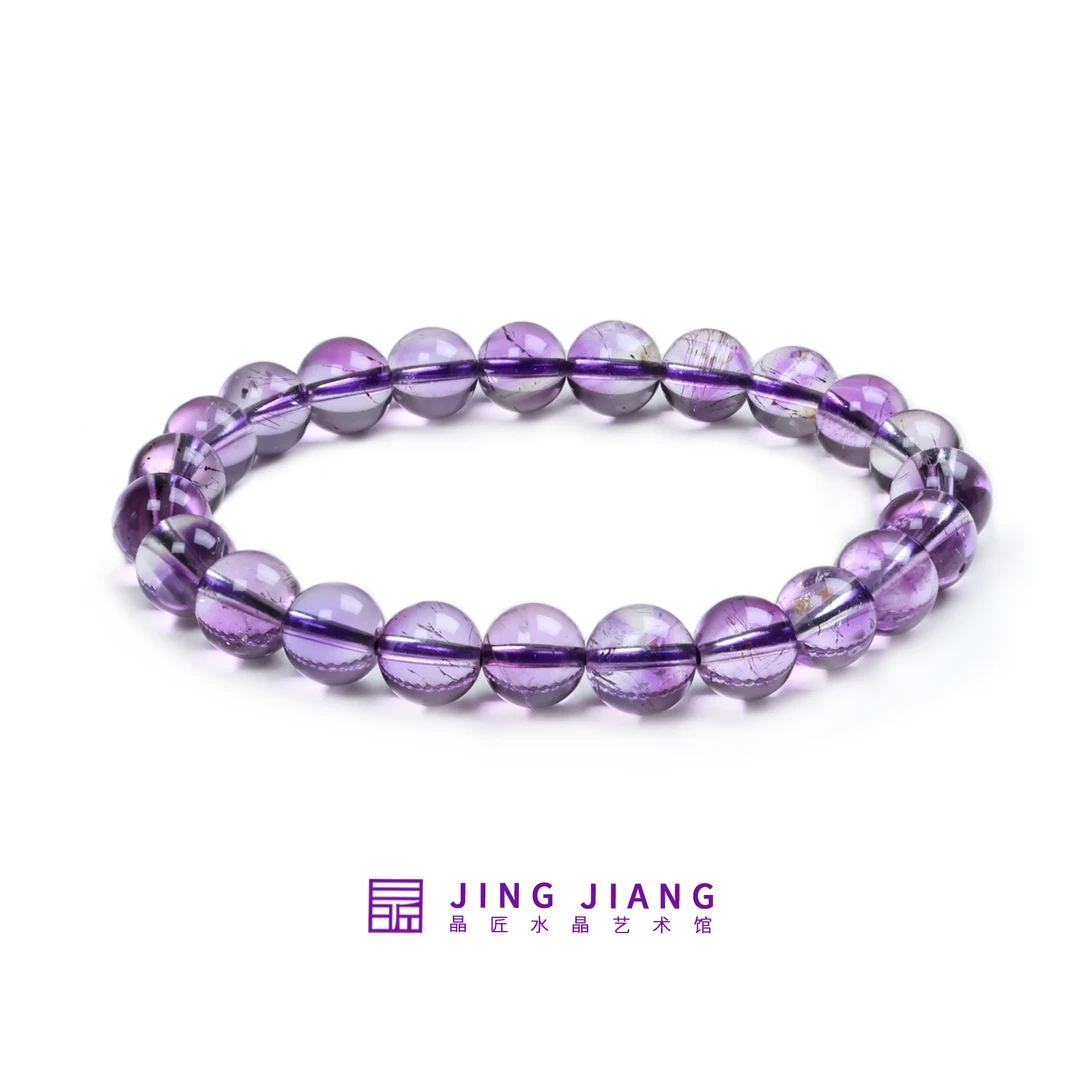 晶匠天然紫超七手串7-8mm+多样性发一 简约
