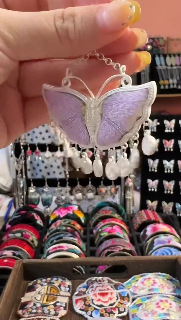 织绣艺枝独绣老绣饰品170