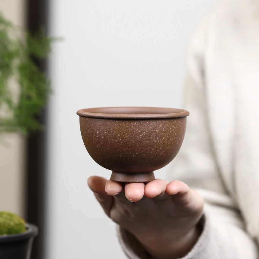 叶凡段泥主人杯家用小口杯品茗杯喝茶杯子斗笠杯茶碗茶盏功夫茶具