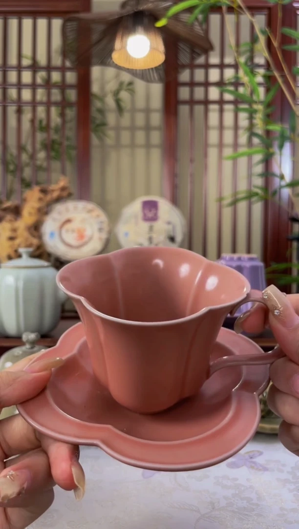 北溪堂-苍烟落照海棠茶咖杯