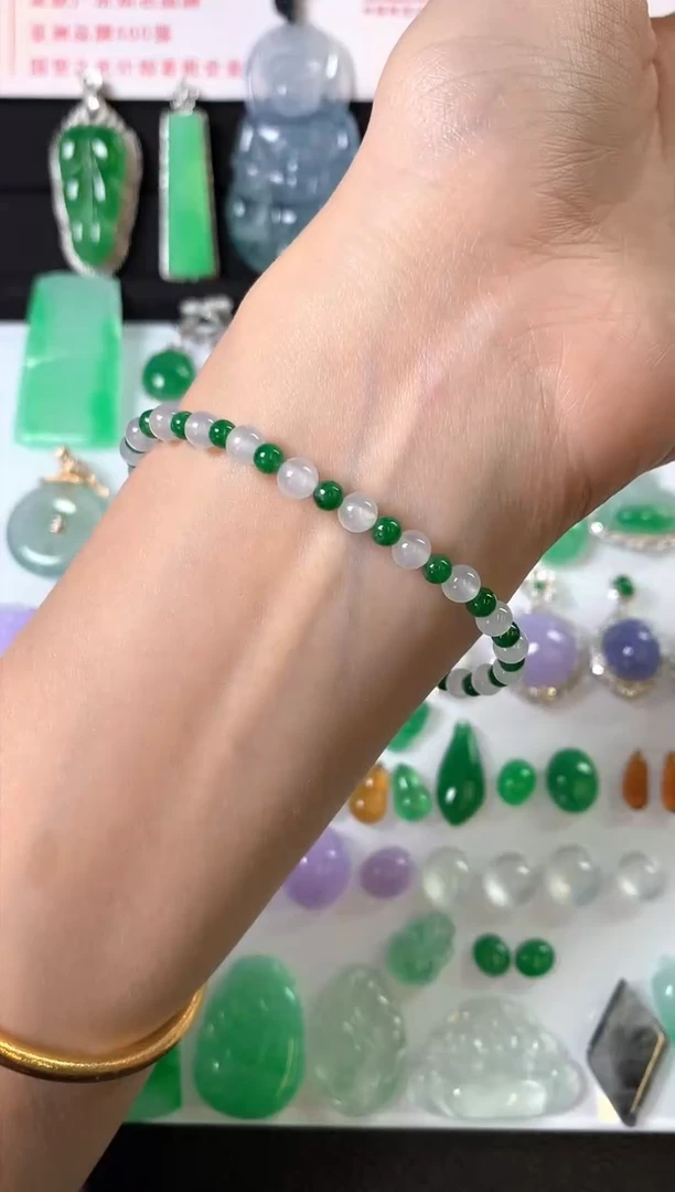 未镶嵌手链翡翠手链