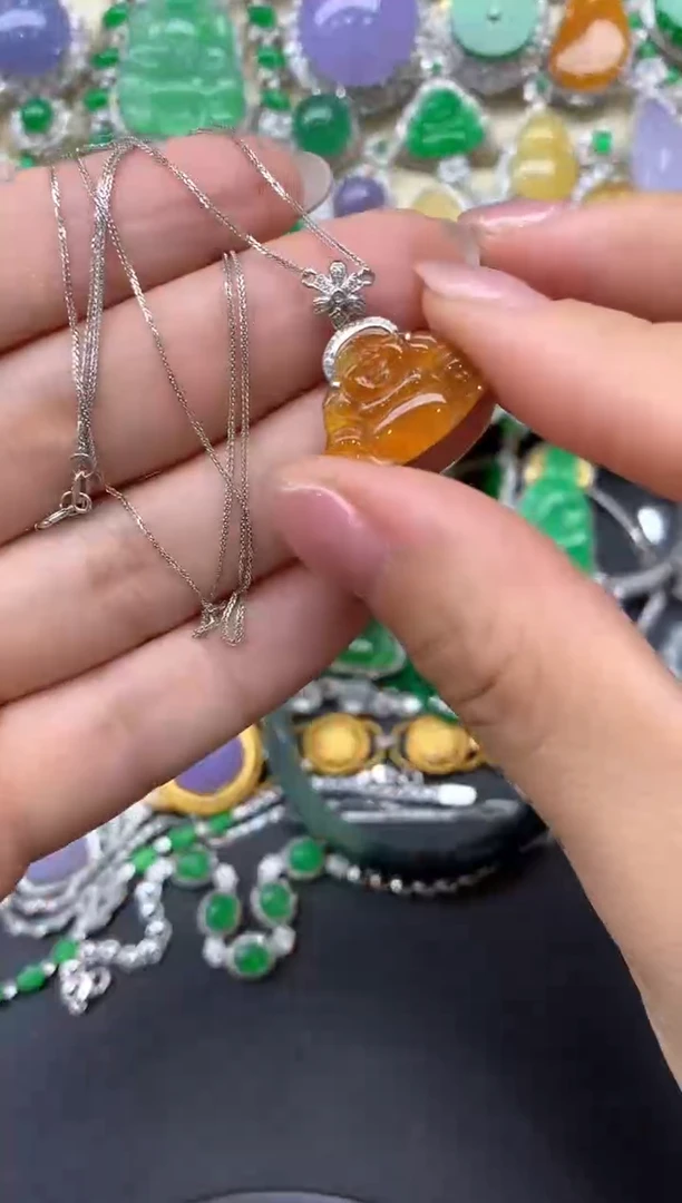 【闪购商品】翡翠颈饰18K金镶嵌312-中国好珍宝