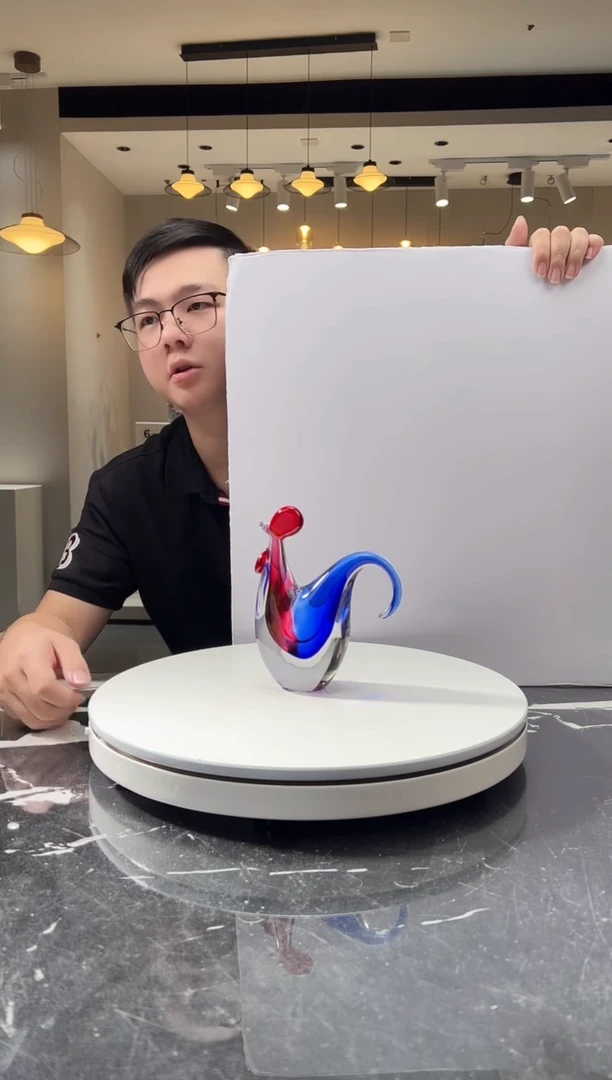 摆件巴比特美学-金红小雄鸡
