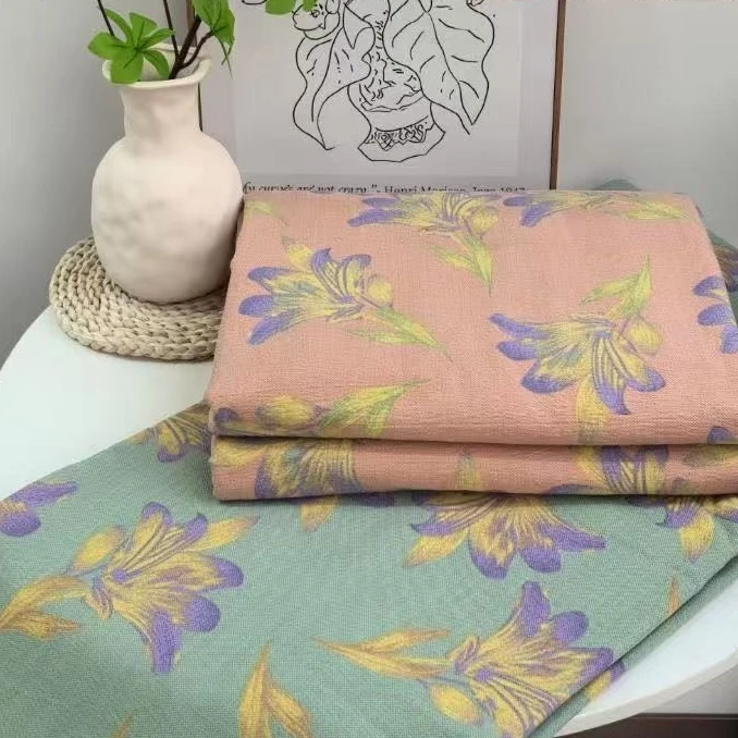 亲肤双层纱床单-织梦花舞240*240柔软舒适透气高级感大床夏季