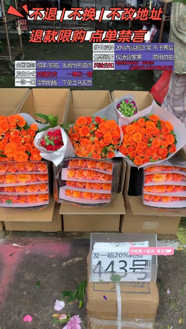 443号♥含20%耗损发一箱