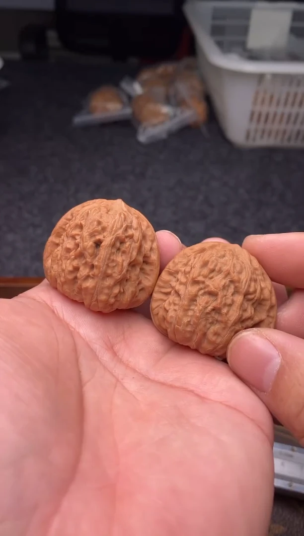 把件文玩核桃b185号41尺凹底