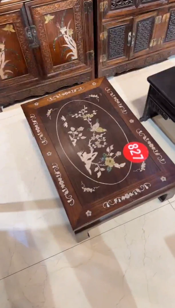 木木头款黄花梨镶嵌炕桌950