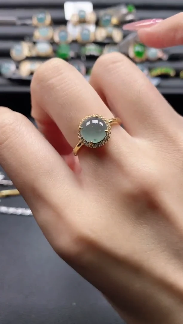 【闪购商品】翡翠戒指银S925镶嵌1111