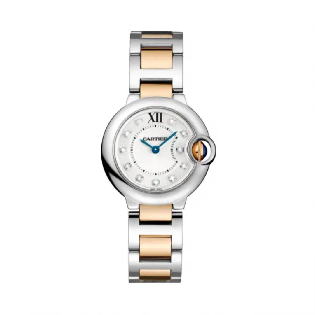 99新 Cartier/卡地亚 蓝气球/28mm/女表/WE902030/石英/白盘/精钢