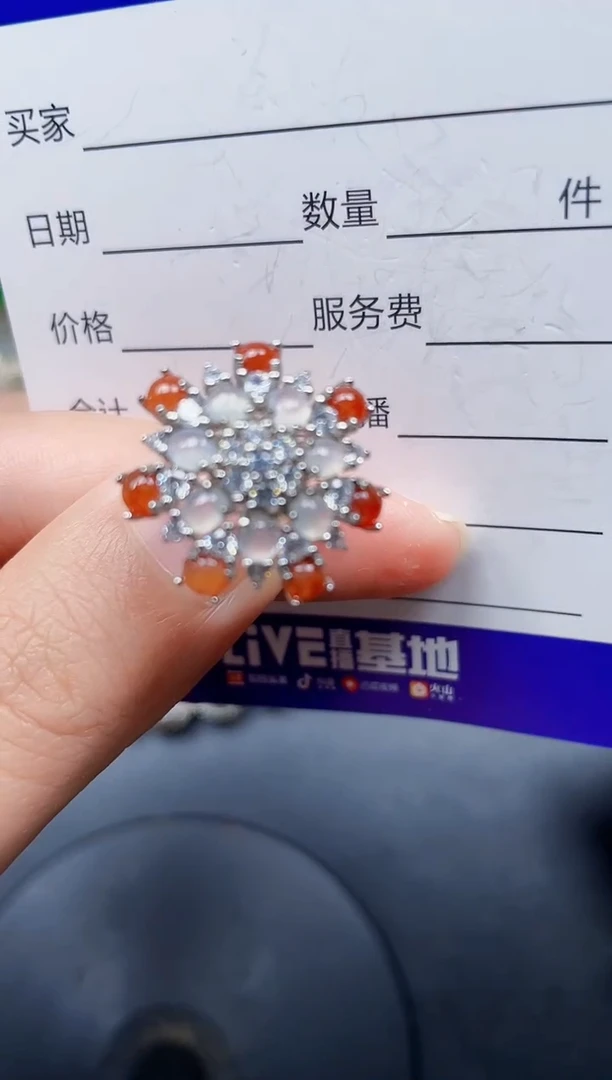 银S925镶嵌戒指翡翠45