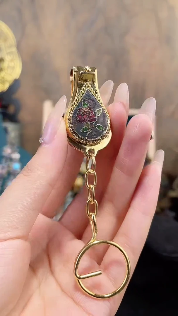 非遗手工景泰蓝指甲刀