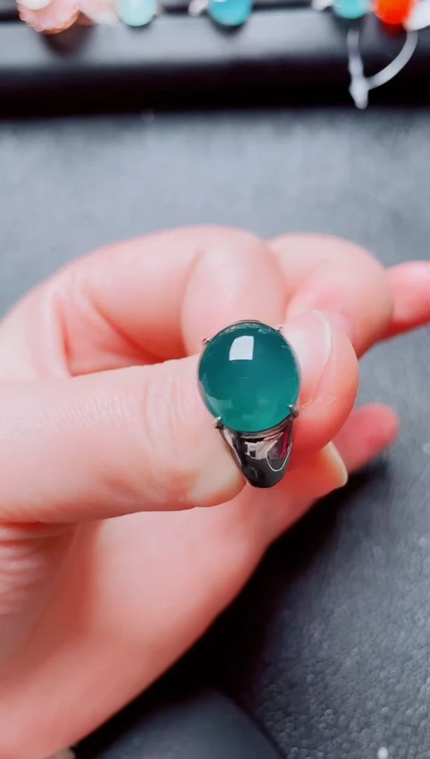 银S925镶嵌戒指翡翠1111