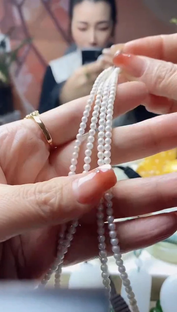 未镶嵌项链淡水珍珠项链