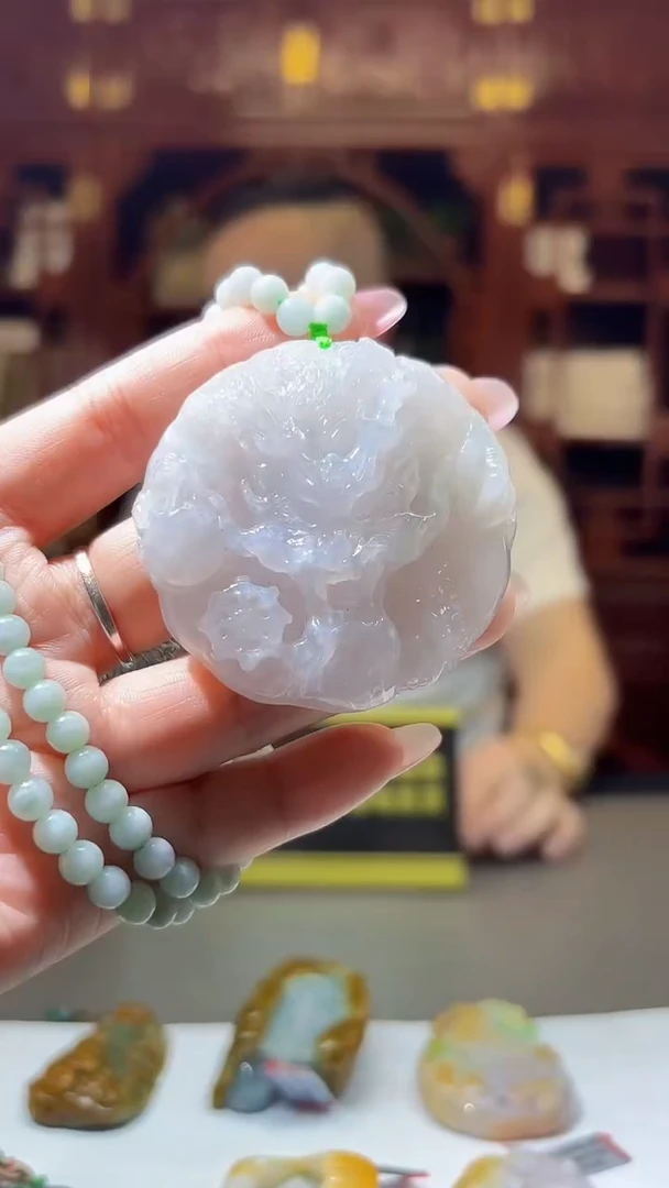 【闪购商品】定制翡翠未镶嵌0214/Y/发其一件/龙