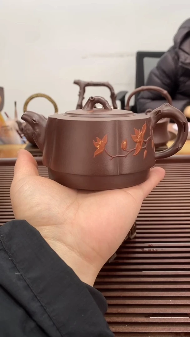 茶壶紫砂福利240毫升玉兰壶
