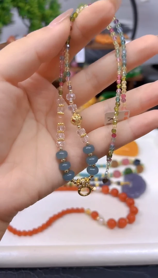 未镶嵌颈饰碧玺X718