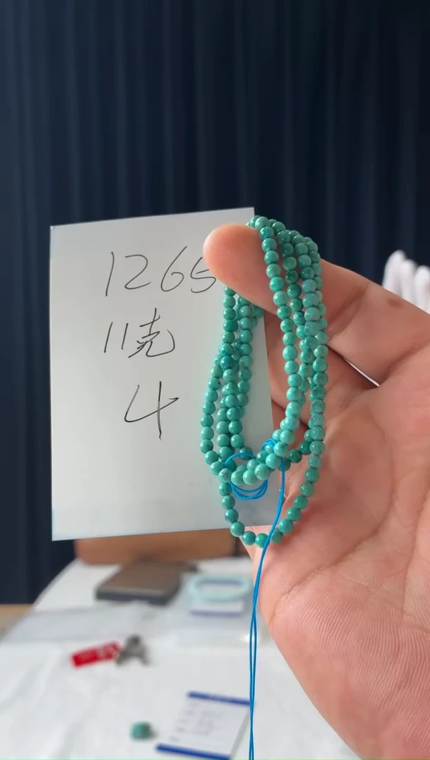 未镶嵌绿松石项链噶玛珠宝湖北原矿高瓷