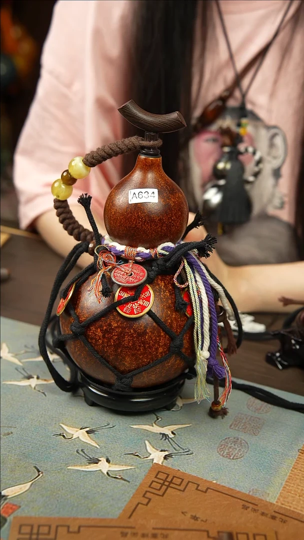 634号500ml左右非遗大漆酒葫芦