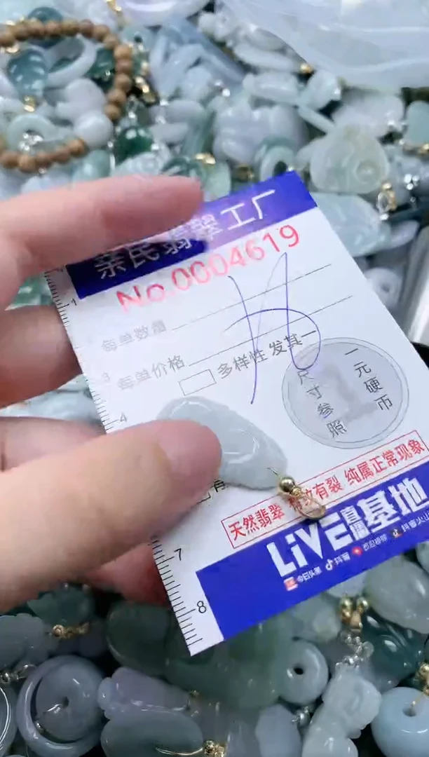 翡翠未镶嵌吊坠(不含链)4619