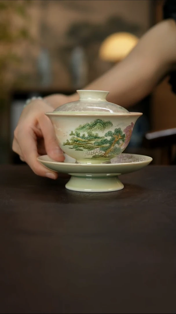 杯景德镇陶瓷杯碗柴烧多人