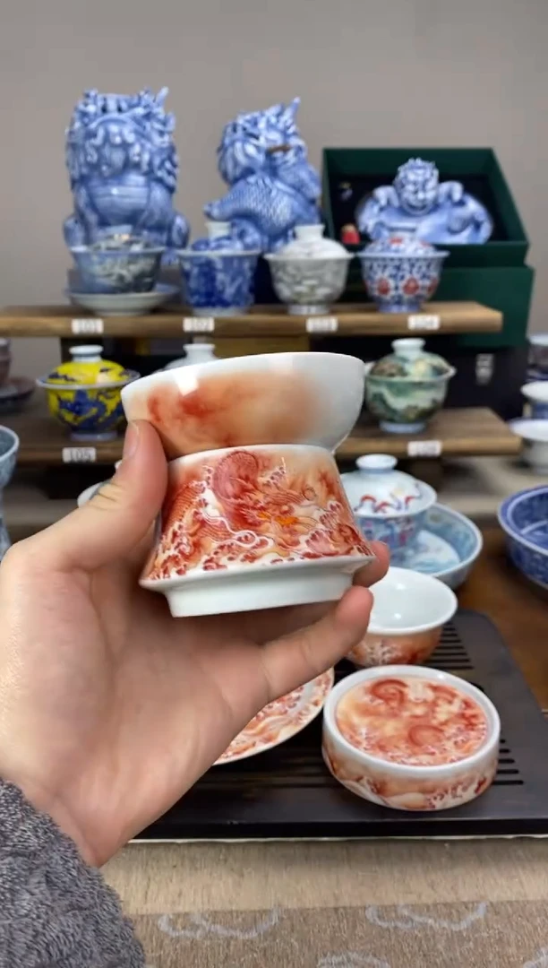 【闪购商品】矾红鱼化龙茶漏茶漏