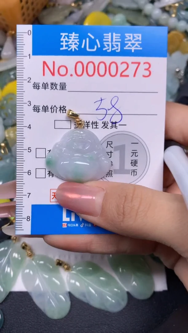 【闪购商品】翡翠颈饰未镶嵌含绳000273