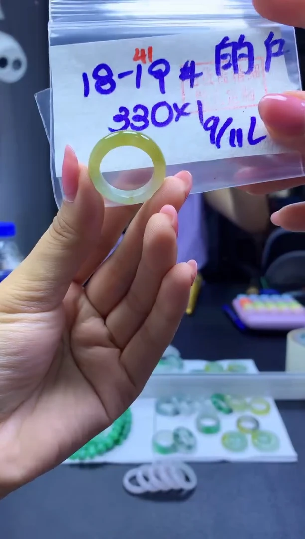 未镶嵌定制翡翠的*戒圈#330元-毛货需精细抛光