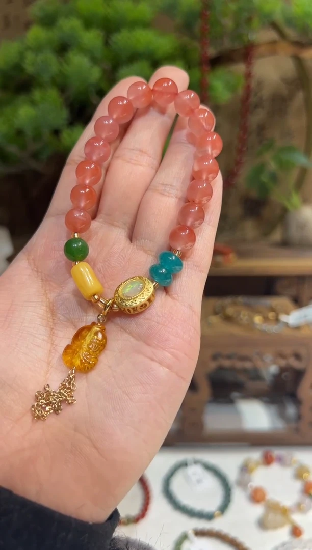 未镶嵌手链南红玛瑙手饰@@