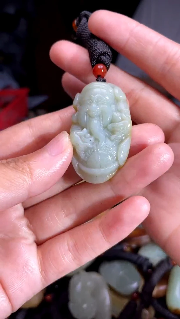 和田玉未镶嵌挂件1