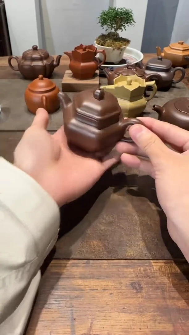 茶壶紫砂半*城古莲子紫砂壶