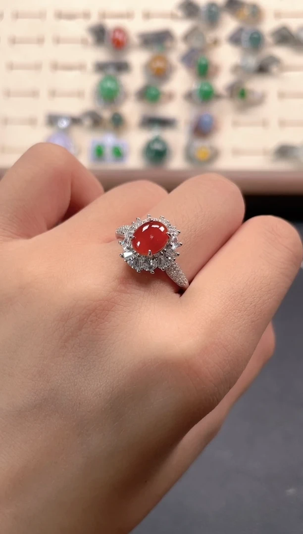 未镶嵌戒指翡翠天然翡翠9.22/071