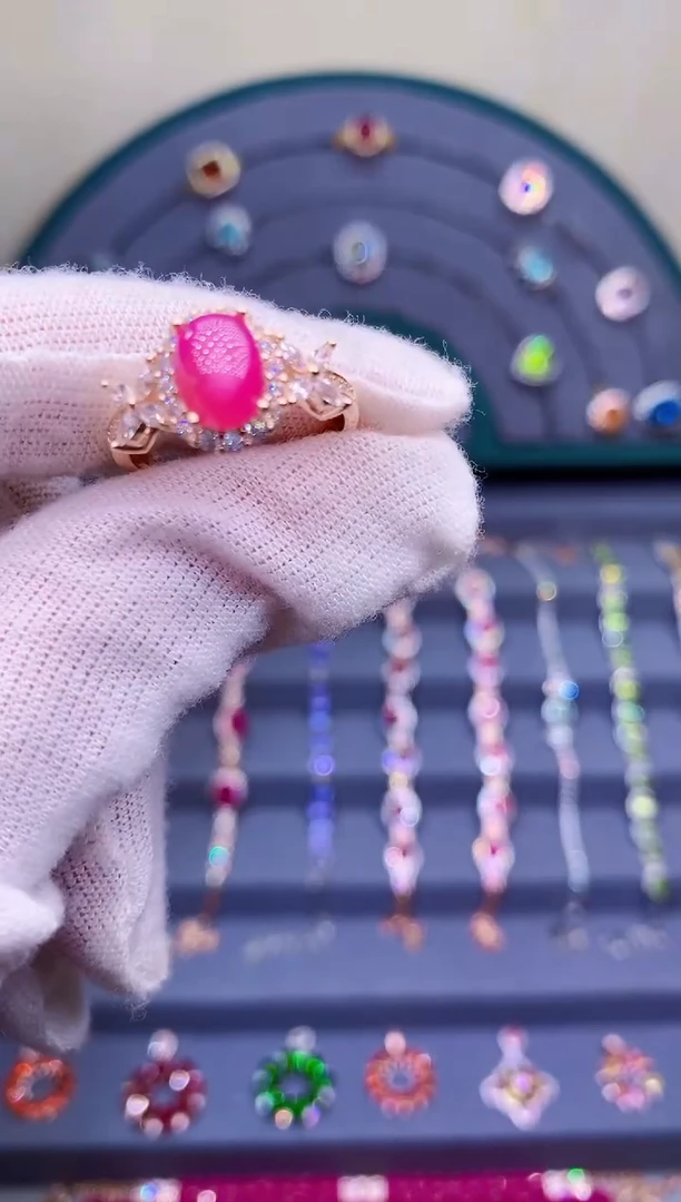 【闪购商品】红宝石戒指银S925镶嵌5