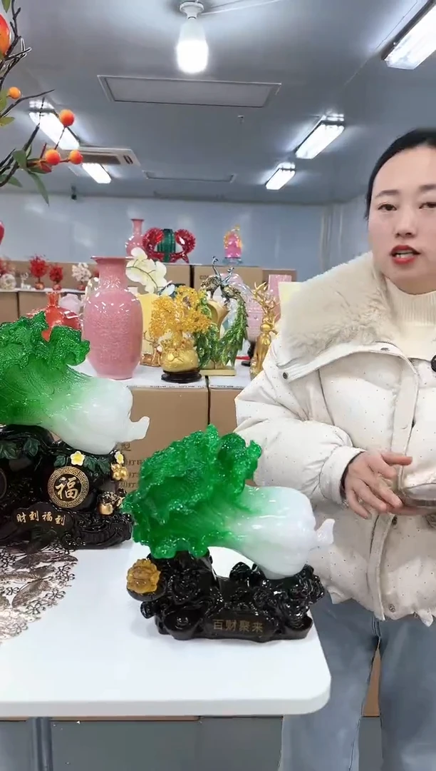 【闪购商品】无铅玻璃花间集001291小号白菜