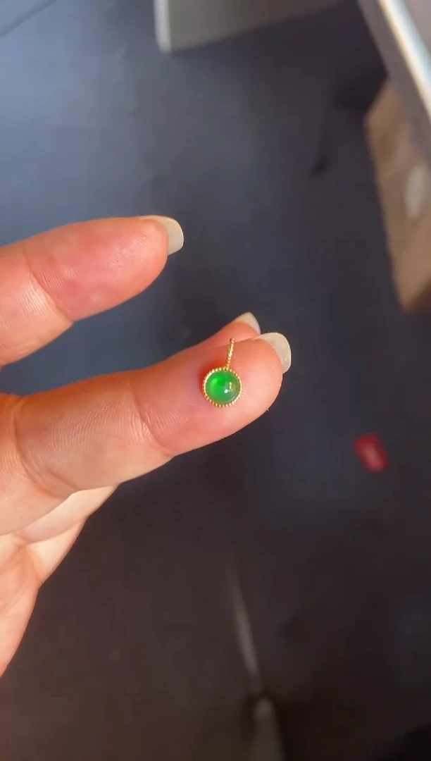 吊坠(不含链)银S925镶嵌翡翠1