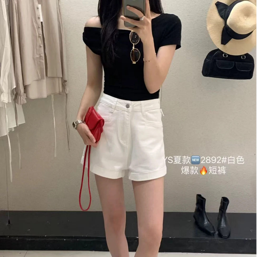 ZOZO-2892-850夏季新款女减龄百搭牛仔短裤
