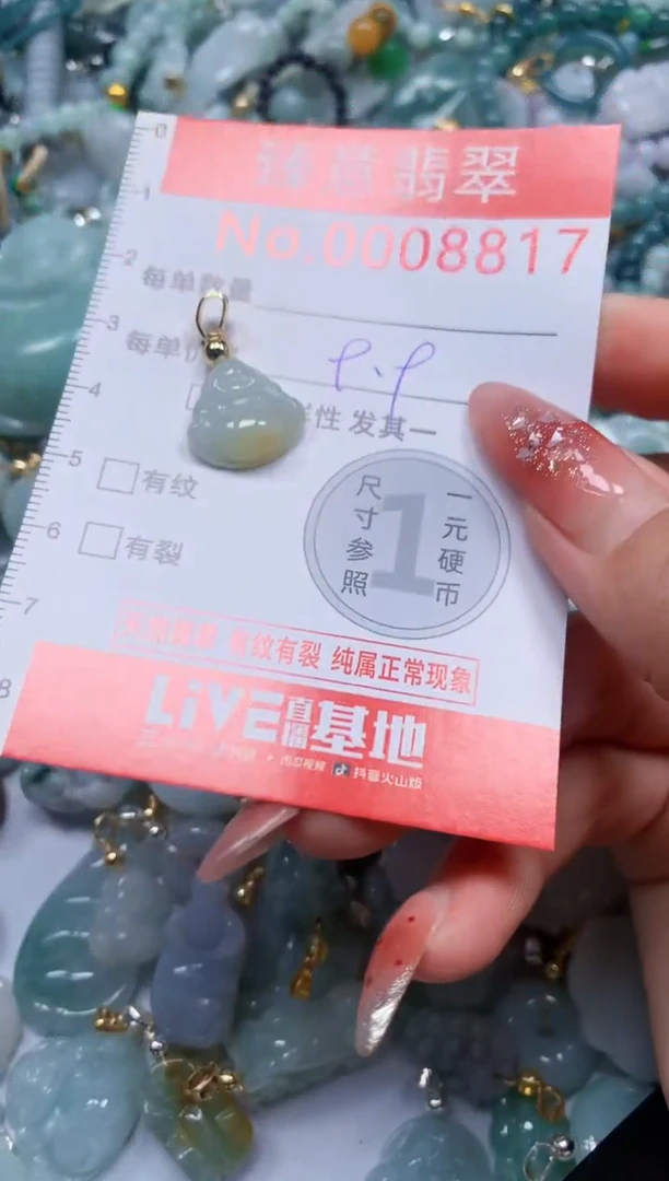 翡翠未镶嵌吊坠(不含链)8817