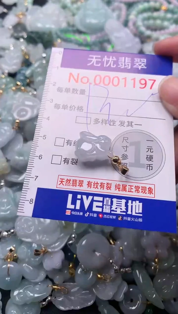吊坠(不含链)未镶嵌翡翠1197