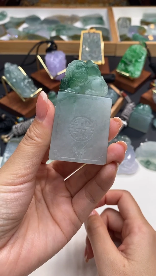 未镶嵌定制翡翠印章