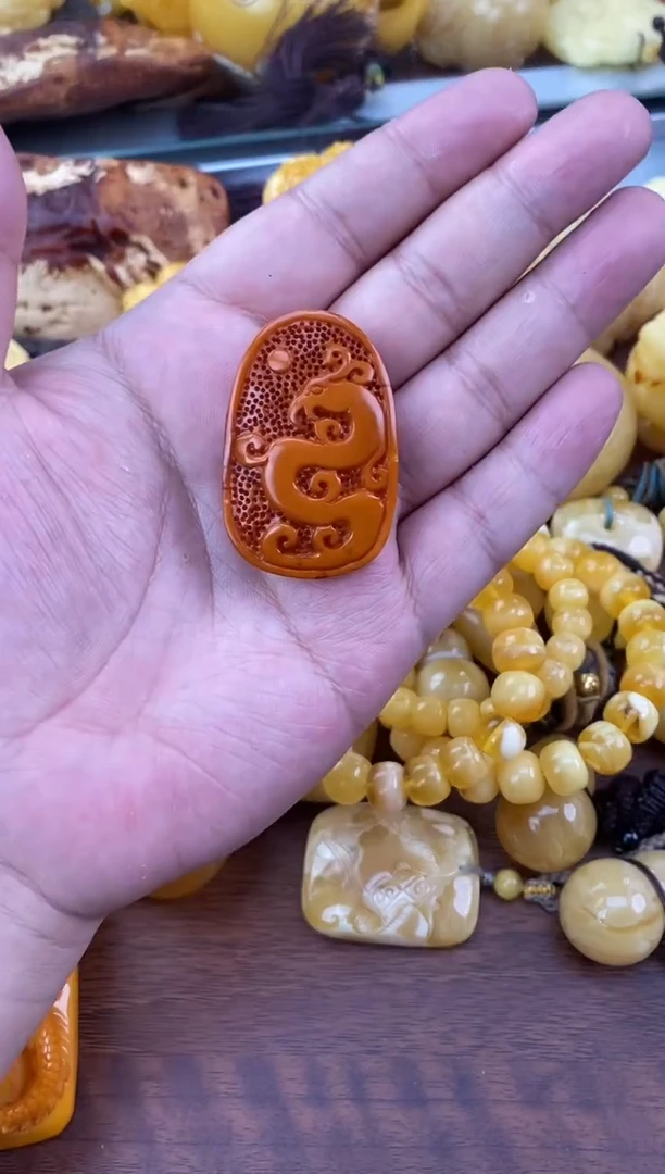 裸石琥珀未镶嵌天然琥珀蜜蜡