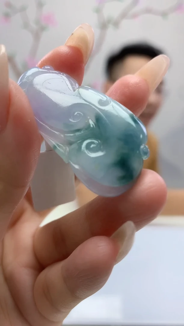 定制翡翠未镶嵌006xy-毛货挂件25