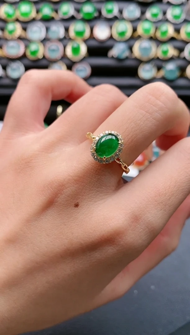 【闪购商品】翡翠戒指银S925镶嵌11111