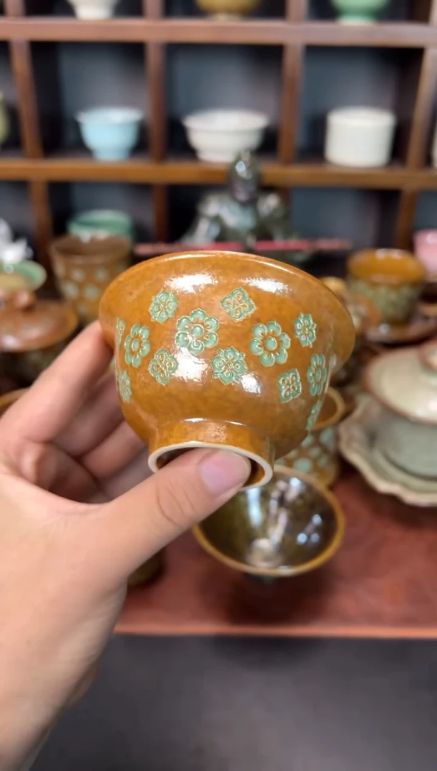 【闪购商品】杯宝相花压手杯全精品