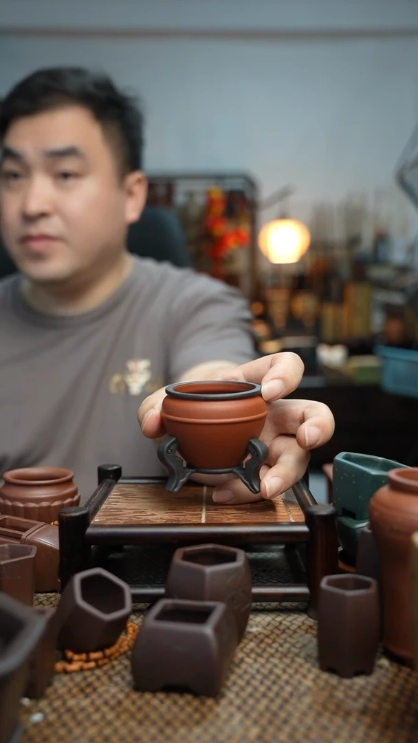 紫砂花盆長木軒精品紫砂