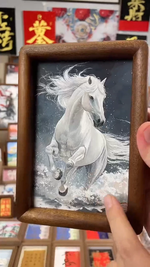 国画纯手绘书法绘画作品
