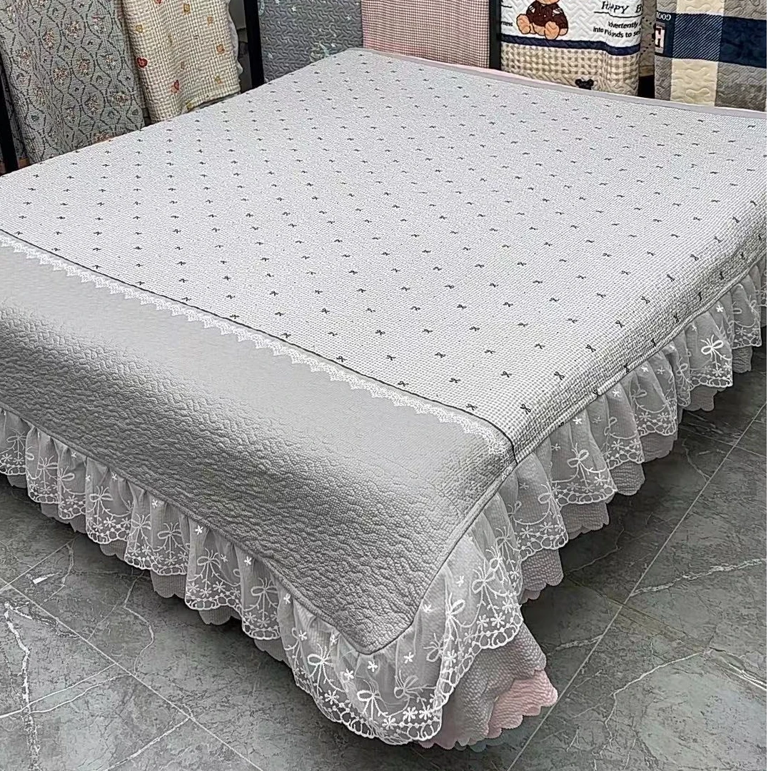 2.5*2.5（内径2*2.3米） 四季泡泡棉床盖《晚霞灰》