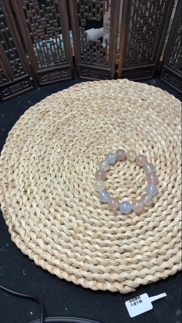 未镶嵌手串玛瑙/玉髓荔枝冻多宝手串14mm