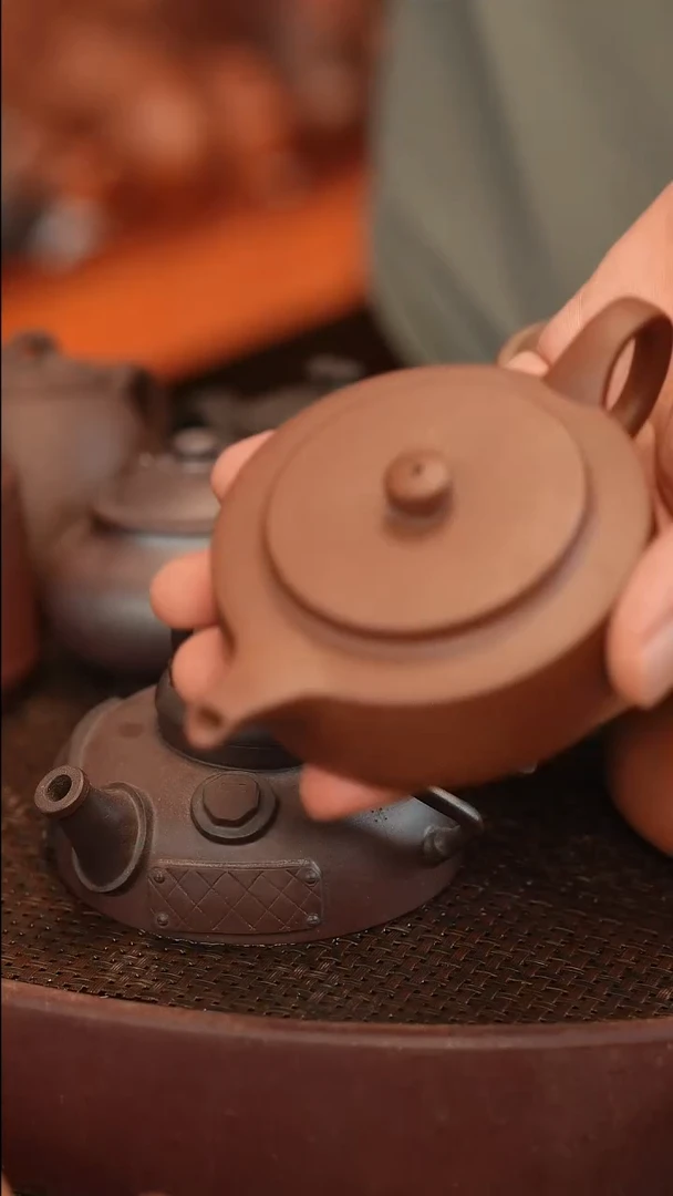 茶壶紫砂原矿手工制作