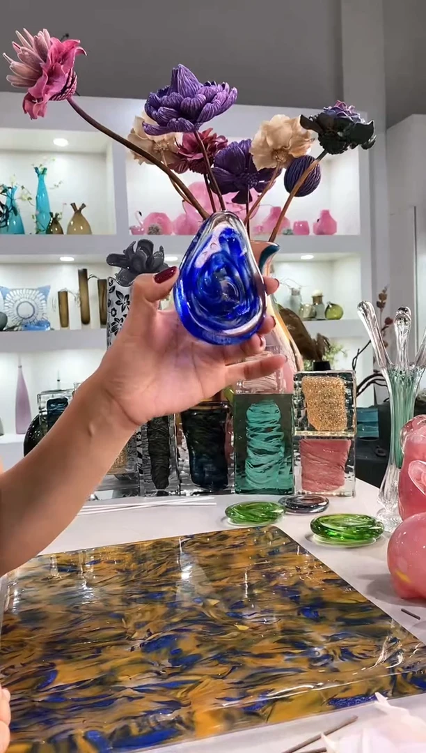 慕忆家手作琉璃花瓶