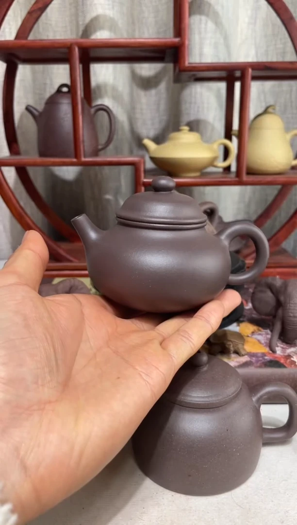【闪购商品】紫砂茶壶台西底板紫泥容天170cc 气窑