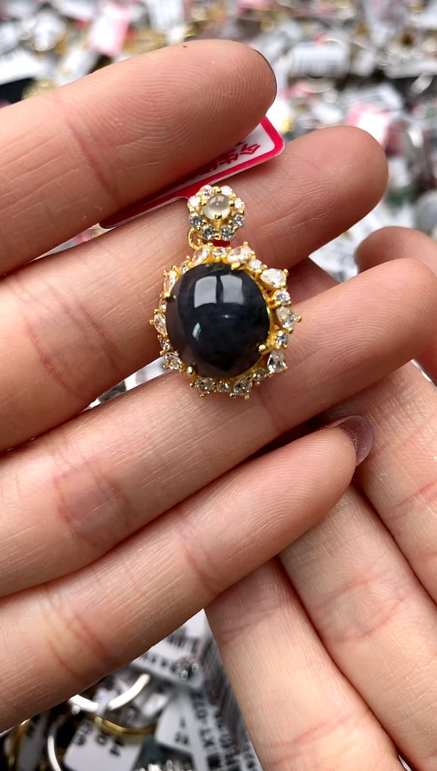 【闪购商品】翡翠戒指银S925镶嵌77777   3